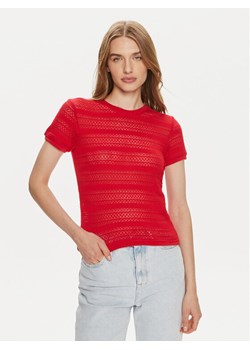 Pieces T-Shirt Agda 17148867 Czerwony Loose Fit ze sklepu MODIVO w kategorii Bluzki damskie - zdjęcie 182681499