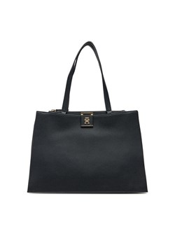 Tommy Hilfiger Torebka Th Her Tote AW0AW17191 Czarny ze sklepu MODIVO w kategorii Torby Shopper bag - zdjęcie 182681589