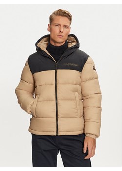 Napapijri Kurtka zimowa A-Hornelen NP0A4GLL Beżowy Regular Fit ze sklepu MODIVO w kategorii Kurtki męskie - zdjęcie 182681605