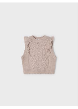 Mayoral Sweter 4.313 Brązowy Regular Fit ze sklepu MODIVO w kategorii Kamizelki dziewczęce - zdjęcie 182681749