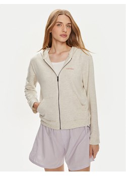 Calvin Klein Underwear Bluza 000QS6869E Écru Regular Fit ze sklepu MODIVO w kategorii Bluzy damskie - zdjęcie 182681785