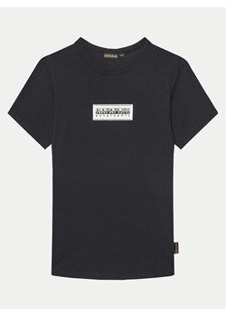 Napapijri T-Shirt Chamois NP0A4ILE D Czarny Regular Fit ze sklepu MODIVO w kategorii T-shirty chłopięce - zdjęcie 182681849