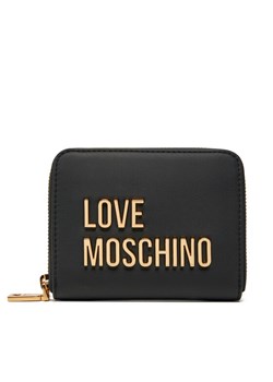 LOVE MOSCHINO Mały Portfel Damski JC5613PP1MKD0000 Czarny ze sklepu MODIVO w kategorii Portfele damskie - zdjęcie 182681918