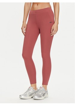 Reebok Legginsy Yoga Peached 7/8 Tight 100037475 Bordowy Slim Fit ze sklepu MODIVO w kategorii Spodnie damskie - zdjęcie 182681949