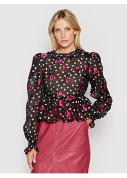 Custommade Bluzka Calma 212395207 Czarny Regular Fit ze sklepu MODIVO w kategorii Bluzki damskie - zdjęcie 182682036