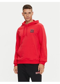 Hugo Bluza Dimonihood 50520159 Czerwony Regular Fit ze sklepu MODIVO w kategorii Bluzy męskie - zdjęcie 182682396