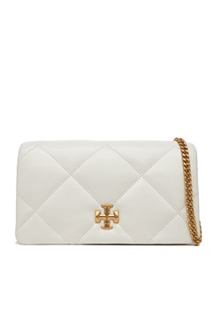 Tory Burch Torebka Kira iamond Quilt Chain Wallet 158624 Biały ze sklepu MODIVO w kategorii Kopertówki - zdjęcie 182682469