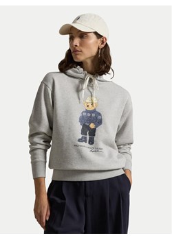 Polo Ralph Lauren Bluza 211947964001 Szary Relaxed Fit ze sklepu MODIVO w kategorii Bluzy damskie - zdjęcie 182682488