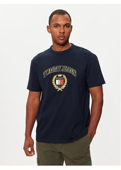 Tommy Jeans T-Shirt DM0DM19690 Granatowy Regular Fit ze sklepu MODIVO w kategorii T-shirty męskie - zdjęcie 182682545