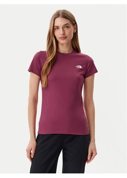The North Face T-Shirt Simple Dome NF0A87NH Różowy Regular Fit ze sklepu MODIVO w kategorii Bluzki damskie - zdjęcie 182682588
