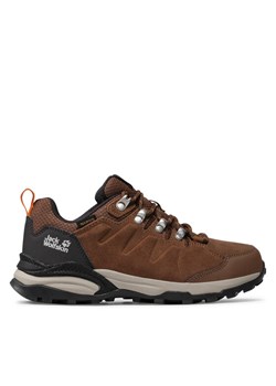 Jack Wolfskin Trekkingi Refugio Texapore Low W 4050821 Brązowy ze sklepu MODIVO w kategorii Buty trekkingowe damskie - zdjęcie 182682646