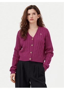U.S. Polo Assn. Kardigan WUP1238 Różowy Regular Fit ze sklepu MODIVO w kategorii Swetry damskie - zdjęcie 182682648