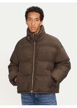 AMI PARIS Kurtka zimowa HJK403.PA0009 Brązowy Regular Fit ze sklepu MODIVO w kategorii Kurtki męskie - zdjęcie 182682939