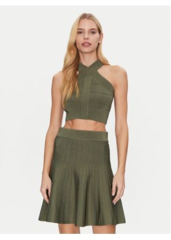 Guess Top W5GR32 Z2XY0 Zielony Slim Fit ze sklepu MODIVO w kategorii Bluzki damskie - zdjęcie 182683329