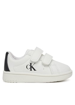 Calvin Klein Jeans Sneakersy Low Cut Lace Velcro Sneaker V1X9-82080-1355 M Biały ze sklepu MODIVO w kategorii Buty sportowe dziecięce - zdjęcie 182683517
