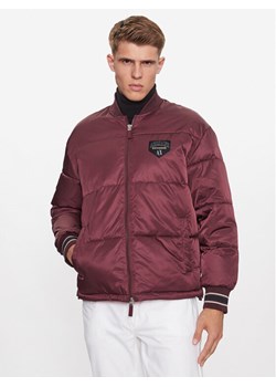 Armani Exchange Kurtka bomber 6RZB23 ZNJ7Z 14AU Bordowy Regular Fit ze sklepu MODIVO w kategorii Kurtki męskie - zdjęcie 182683628