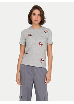 ONLY T-Shirt Kita 15331069 Szary Regular Fit ze sklepu MODIVO w kategorii Bluzki damskie - zdjęcie 182683639