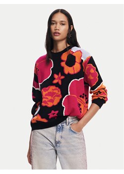 Desigual Sweter Niagara 24WWJF32 Kolorowy Regular Fit ze sklepu MODIVO w kategorii Swetry damskie - zdjęcie 182683645