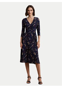 LAUREN RALPH LAUREN Sukienka codzienna 250957701001 Granatowy Slim Fit ze sklepu MODIVO w kategorii Sukienki - zdjęcie 182683648