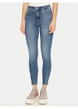 Calvin Klein Jeans Jeansy J20J224522 Niebieski Super Skinny Fit ze sklepu MODIVO w kategorii Jeansy damskie - zdjęcie 182683658