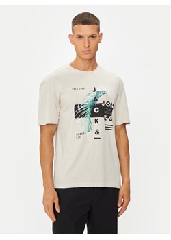 Jack&Jones T-Shirt Jjclarc 12247768 Beżowy Relaxed Fit ze sklepu MODIVO w kategorii T-shirty męskie - zdjęcie 182683795