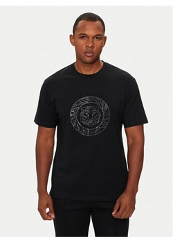 Just Cavalli T-Shirt 77OAHE05 Czarny Regular Fit ze sklepu MODIVO w kategorii T-shirty męskie - zdjęcie 182683896