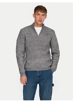 Only & Sons Sweter 22027686 Szary Regular Fit ze sklepu MODIVO w kategorii Swetry męskie - zdjęcie 182683929