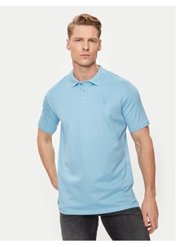 KARL LAGERFELD Polo 745028 542232 Niebieski Regular Fit ze sklepu MODIVO w kategorii T-shirty męskie - zdjęcie 182684028