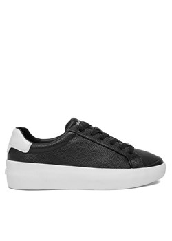 Calvin Klein Sneakersy Vulc Lace Up Lth HW0HW02214 Czarny ze sklepu MODIVO w kategorii Buty sportowe damskie - zdjęcie 182684079