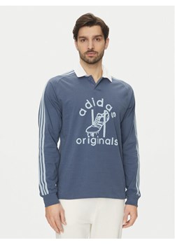 adidas Polo Rugby JD1090 Niebieski Regular Fit ze sklepu MODIVO w kategorii T-shirty męskie - zdjęcie 182684098
