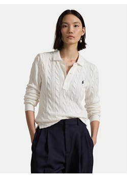 Polo Ralph Lauren Sweter 211959100 Biały Regular Fit ze sklepu MODIVO w kategorii Swetry damskie - zdjęcie 182684199