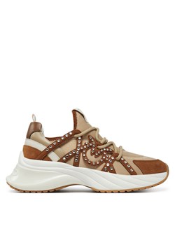 PINKO Sneakersy Ariel 16 SS0085T029 Brązowy ze sklepu MODIVO w kategorii Buty sportowe damskie - zdjęcie 182684398
