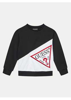 Guess Bluza L4YQ04 KA6R4 Czarny Regular Fit ze sklepu MODIVO w kategorii Bluzy chłopięce - zdjęcie 182684469