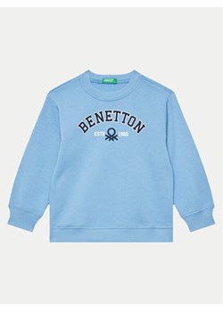 United Colors Of Benetton Bluza 3J70G10F0 Niebieski Regular Fit ze sklepu MODIVO w kategorii Bluzy chłopięce - zdjęcie 182684589
