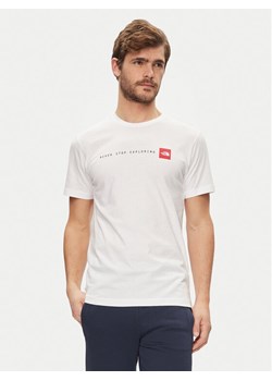 The North Face T-Shirt Never Stop NF0A87NS Biały Regular Fit ze sklepu MODIVO w kategorii T-shirty męskie - zdjęcie 182684595