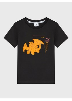 Puma T-Shirt Pokemon 536429 Czarny Regular Fit ze sklepu MODIVO w kategorii T-shirty chłopięce - zdjęcie 182684658