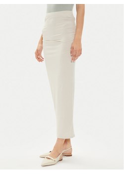 Gina Tricot Spódnica ołówkowa 20842 Beżowy Slim Fit ze sklepu MODIVO w kategorii Spódnice - zdjęcie 182684746