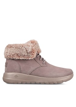 Skechers Botki On-The-Go Joy Plush Dreams 144042/DKTP Szary ze sklepu MODIVO w kategorii Botki - zdjęcie 182684747