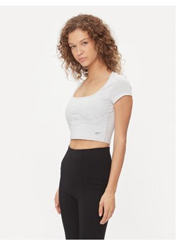 Reebok T-Shirt Essentials IL4646 Szary Regular Fit ze sklepu MODIVO w kategorii Bluzki damskie - zdjęcie 182684755
