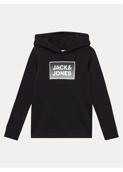 Jack&Jones Junior Bluza Steel 12249653 Czarny Regular Fit ze sklepu MODIVO w kategorii Bluzy chłopięce - zdjęcie 182684766