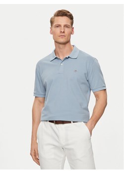 Gant Polo Shield 2210 Niebieski Regular Fit ze sklepu MODIVO w kategorii T-shirty męskie - zdjęcie 182684988