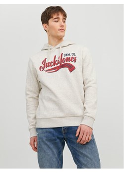 Jack&Jones Bluza Logo 12233597 Szary Standard Fit ze sklepu MODIVO w kategorii Bluzy męskie - zdjęcie 182684995