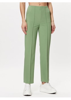 United Colors Of Benetton Spodnie materiałowe 4LKVDF037 Zielony Straight Fit ze sklepu MODIVO w kategorii Spodnie damskie - zdjęcie 182685008