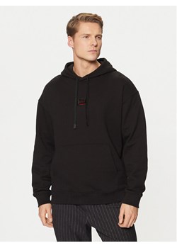 HUGO Bluza Dugojellow 50524318 Czarny Regular Fit ze sklepu MODIVO w kategorii Bluzy męskie - zdjęcie 182685065