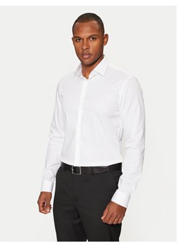 Calvin Klein Koszula K10K113863 Biały Slim Fit ze sklepu MODIVO w kategorii Koszule męskie - zdjęcie 182685127