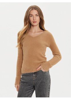 Morgan Sweter 212-MOOVE Beżowy Regular Fit ze sklepu MODIVO w kategorii Swetry damskie - zdjęcie 182685146