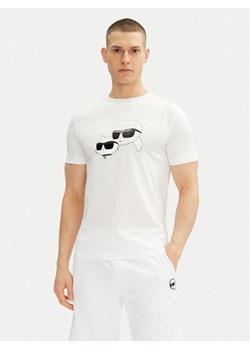 KARL LAGERFELD T-Shirt 755061 552241 Biały Regular Fit ze sklepu MODIVO w kategorii T-shirty męskie - zdjęcie 182685208