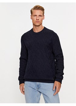 Hugo Sweter Sovrain 50492805 Granatowy Relaxed Fit ze sklepu MODIVO w kategorii Swetry męskie - zdjęcie 182685415