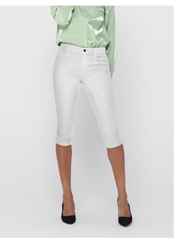 ONLY Spodnie capri 15136463 Biały Slim Fit ze sklepu MODIVO w kategorii Szorty - zdjęcie 182685457