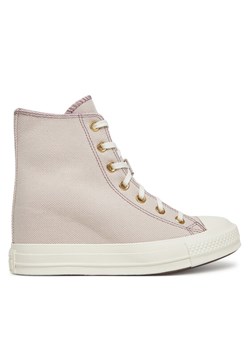 Converse Trampki Chuck Taylor All Star Wedge Platform Gold A12763C Różowy ze sklepu MODIVO w kategorii Trampki damskie - zdjęcie 182685627